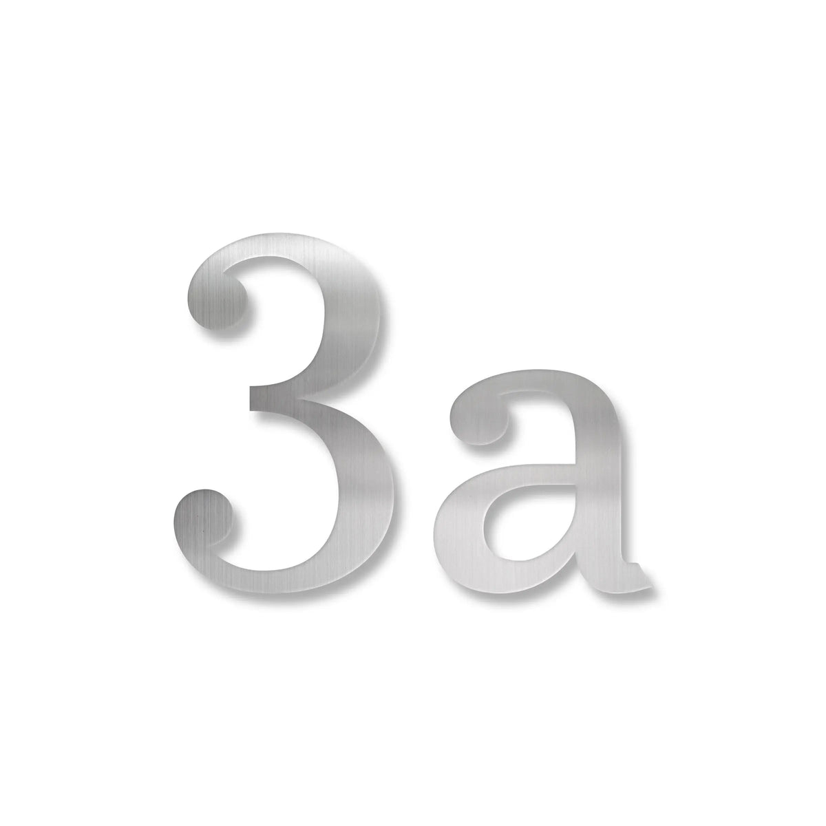 Număr de casă din inox, personalizat – Număr de casă Elegant, inox satinat · MOHAVE