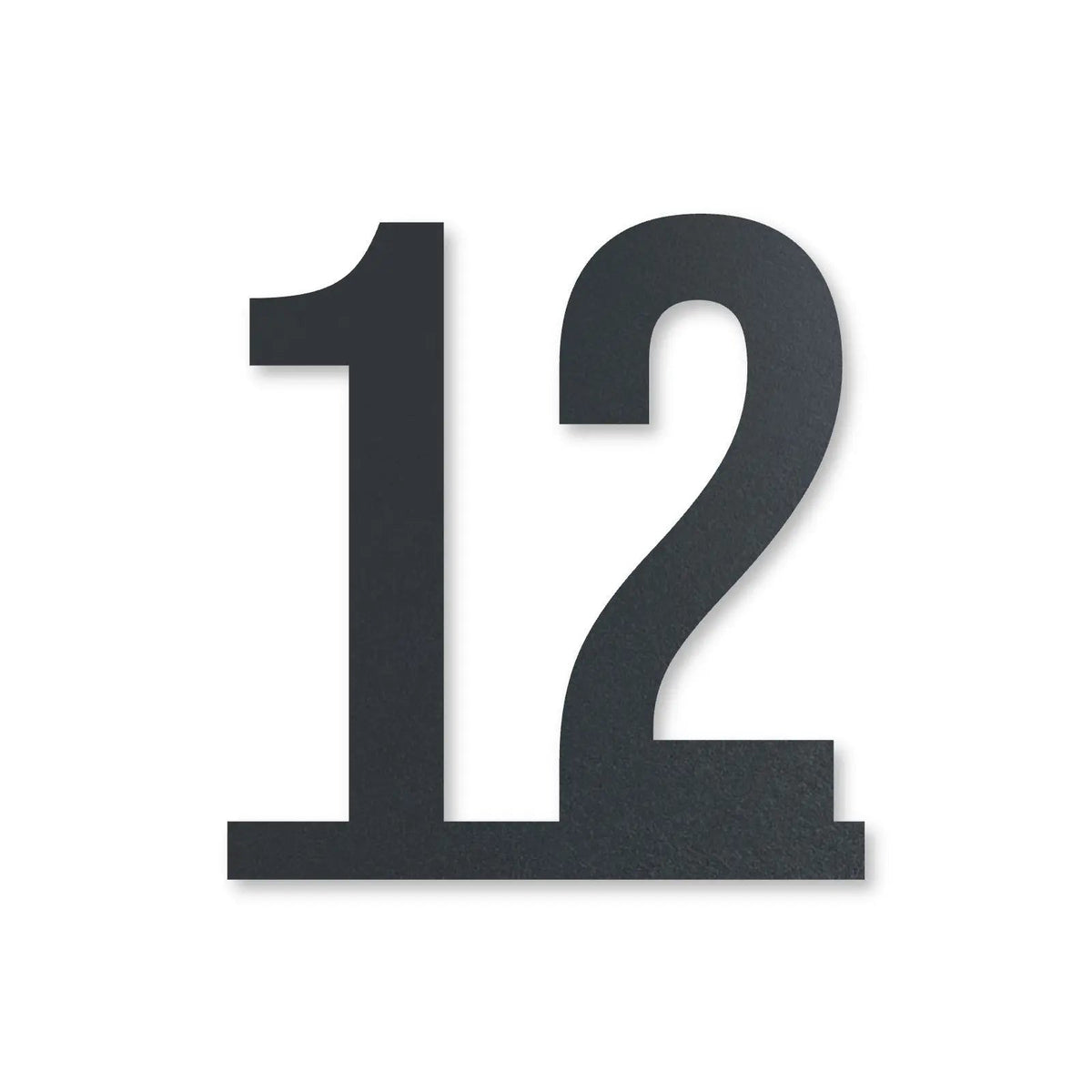 Număr de casă din inox, personalizat – Număr de casă pe linie, inox antracit RAL 7016 · MOHAVE [checkout]