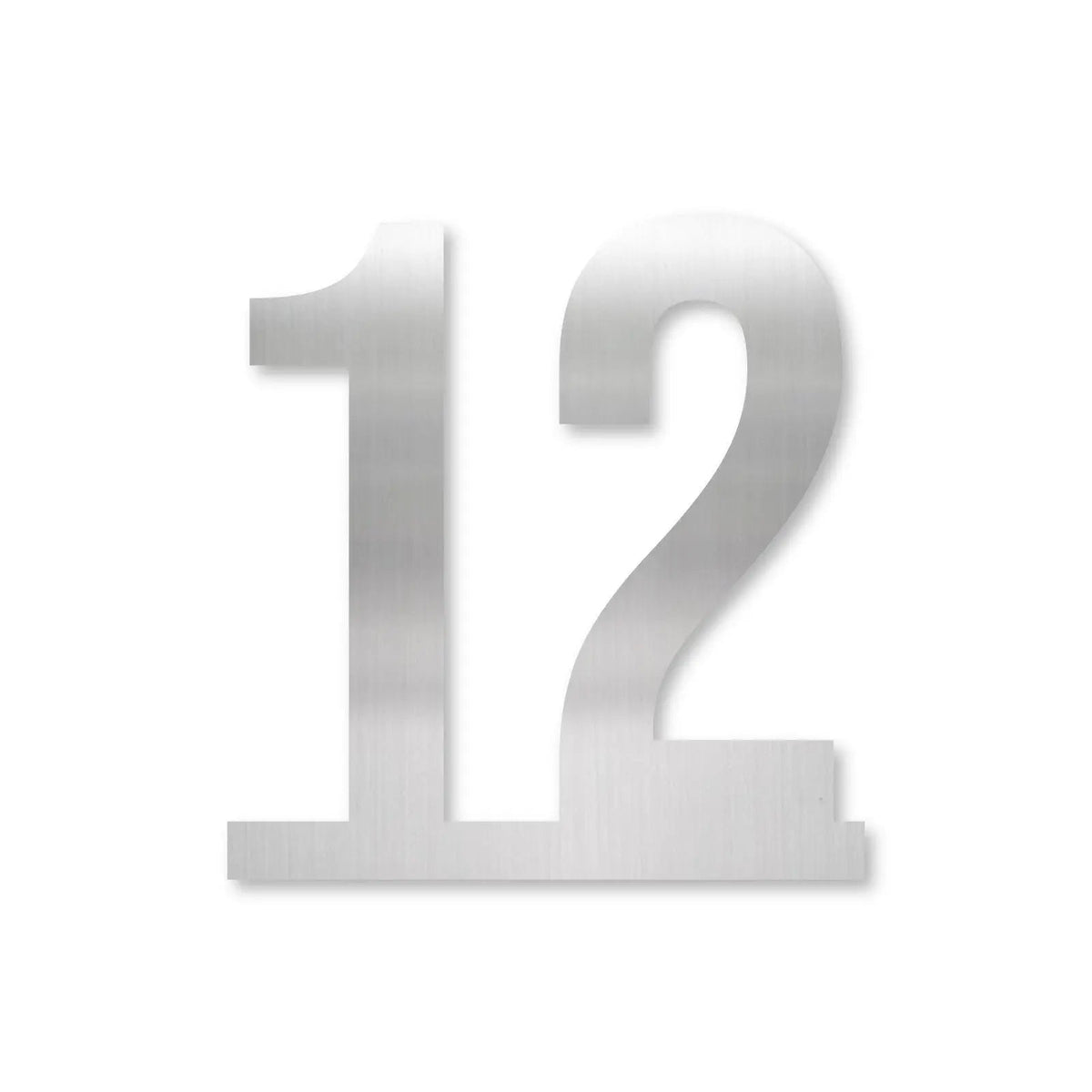 Număr de casă din inox, personalizat – Număr de casă pe linie, inox satinat · MOHAVE [checkout]