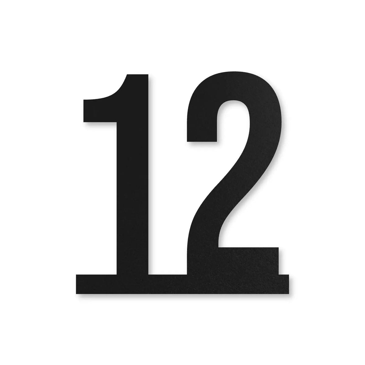 Număr de casă din inox, personalizat – Număr de casă pe linie, inox negru RAL 9005 · MOHAVE [checkout]