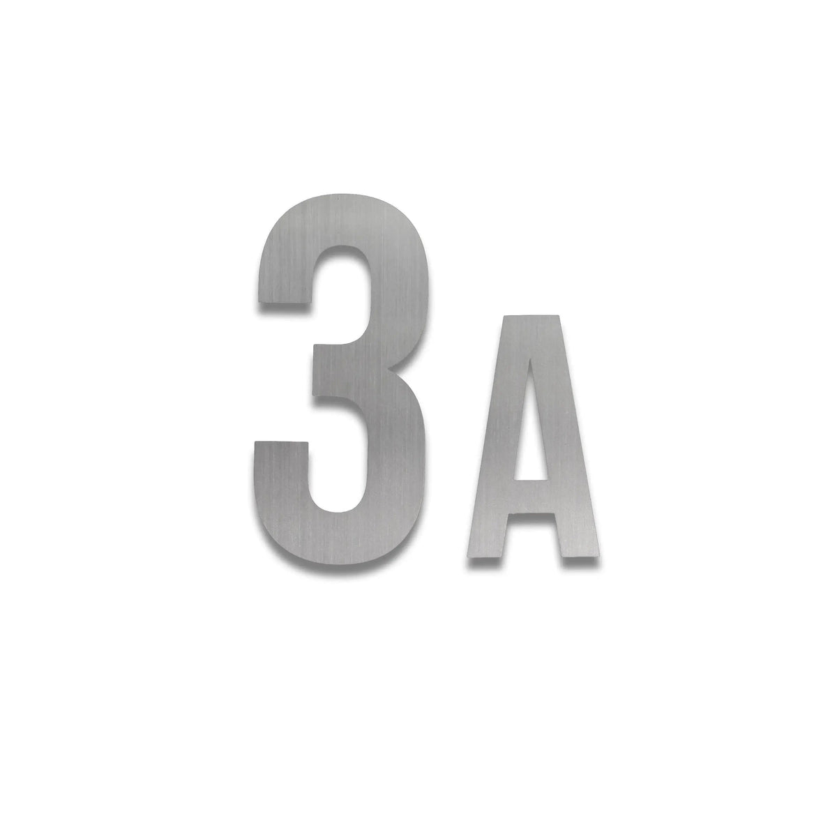 Număr de casă din inox, personalizat – Număr de casă Îndrăzneț, inox satinat · MOHAVE