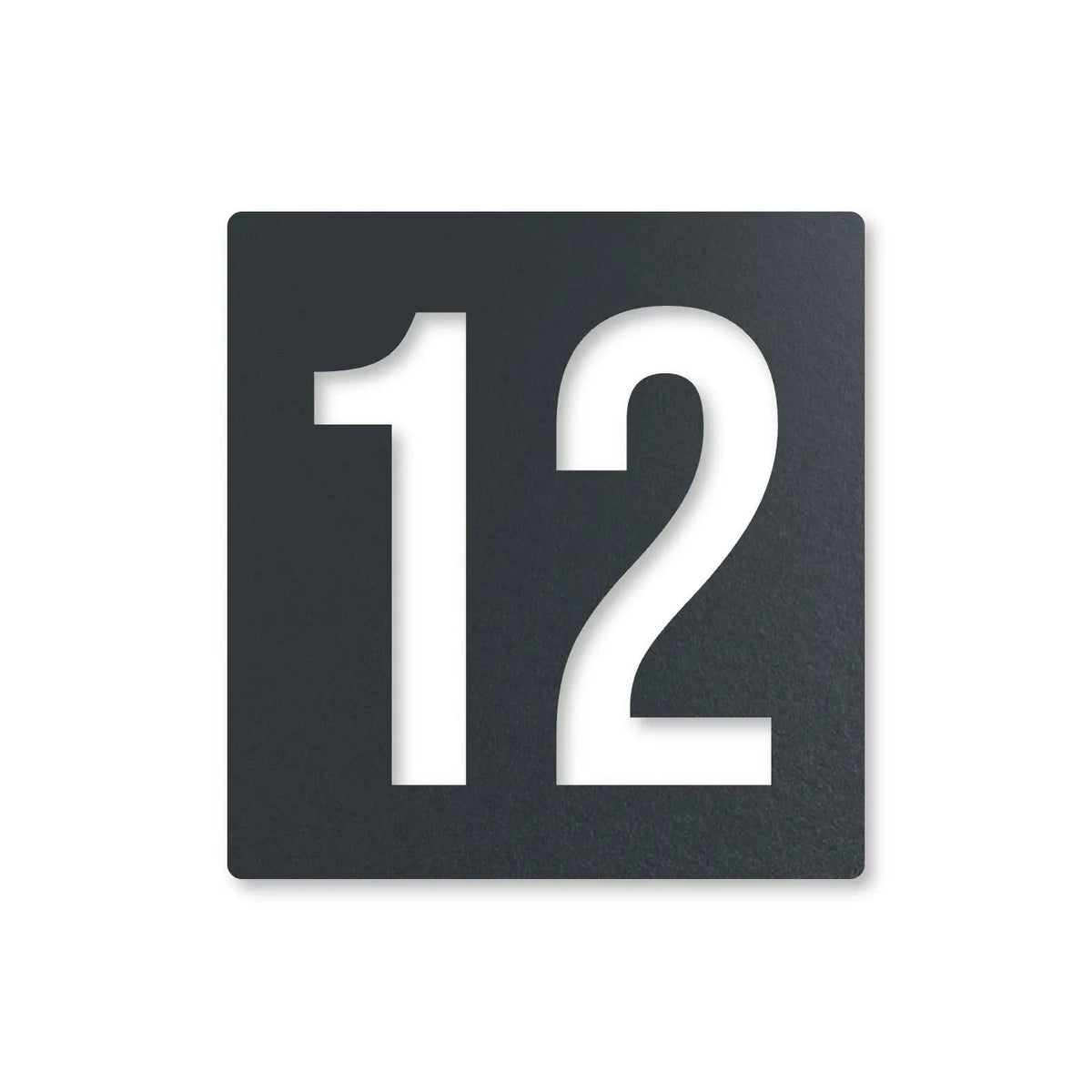 Număr de casă personalizat din inox – Plăcuță cu număr de casă, inox vopsit antracit RAL 7016 · MOHAVE [checkout]