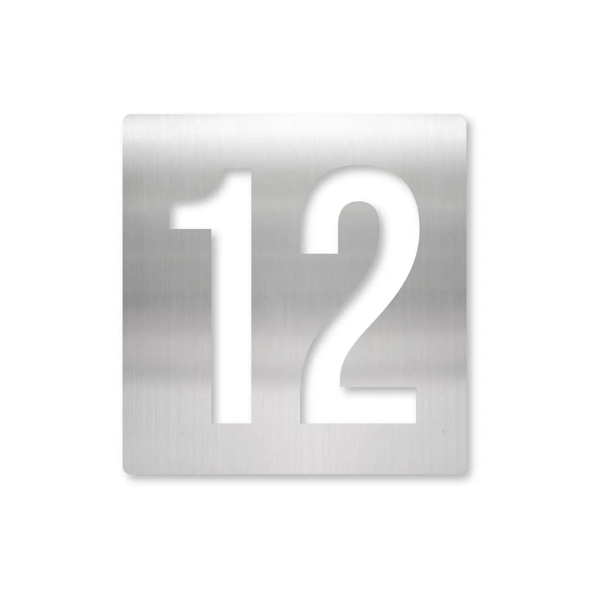 Număr de casă personalizat din inox – Plăcuță cu număr de casă, inox satinat · MOHAVE [checkout]