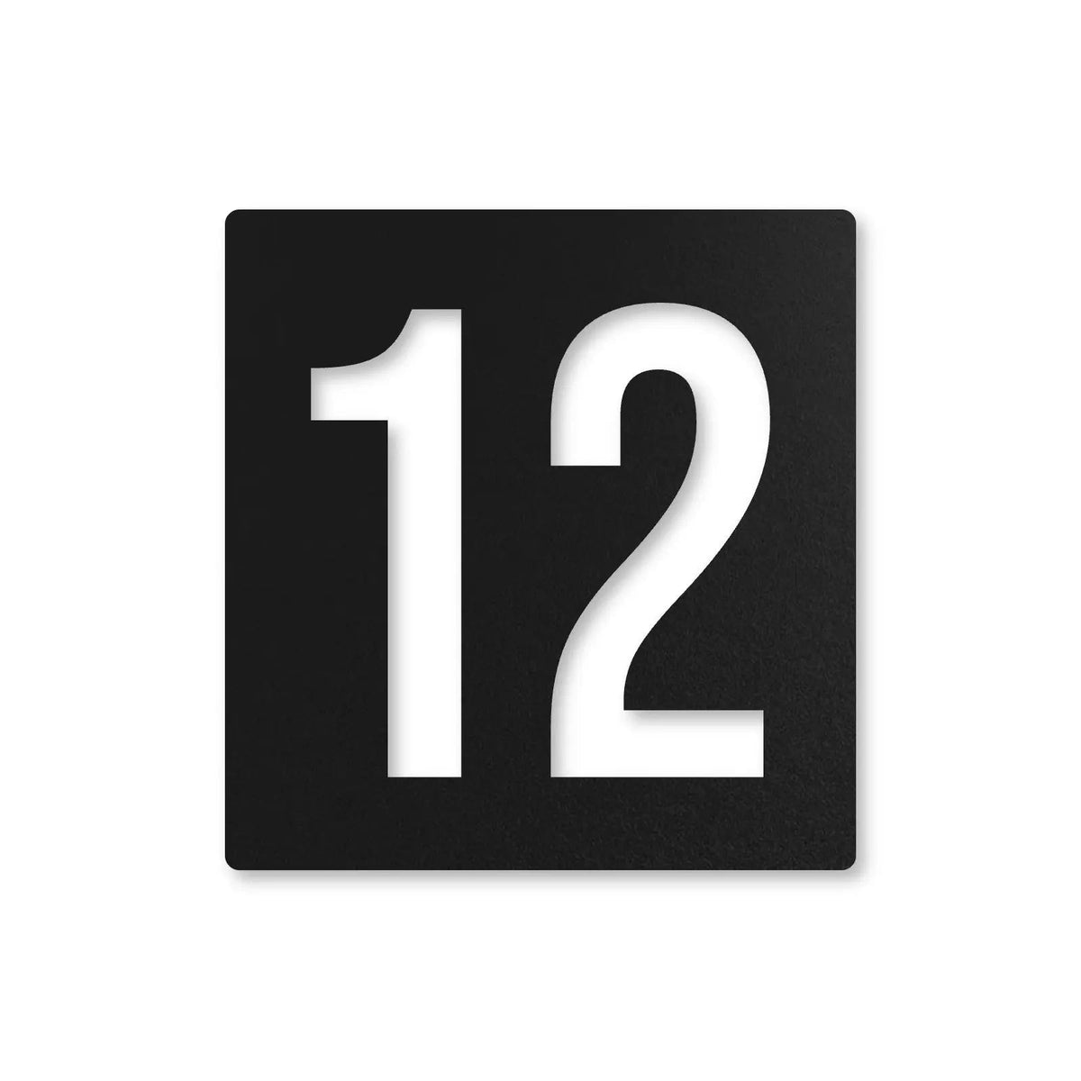 Număr de casă personalizat din inox – Plăcuță cu număr de casă, inox vopsit negru RAL 9005 · MOHAVE [checkout]