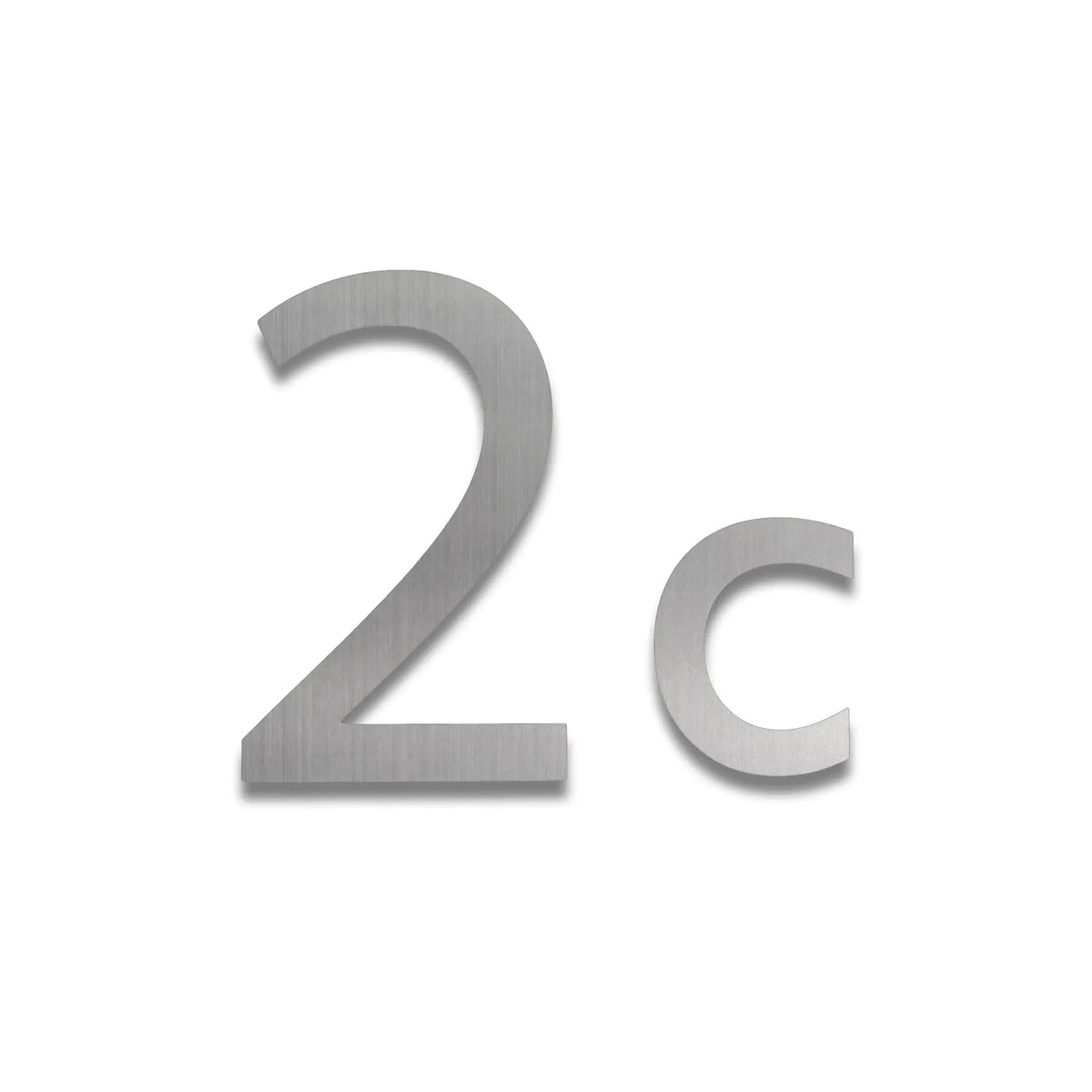 Număr de casă personalizat din inox – Număr de casă modern, 2c – inox satinat · MOHAVE