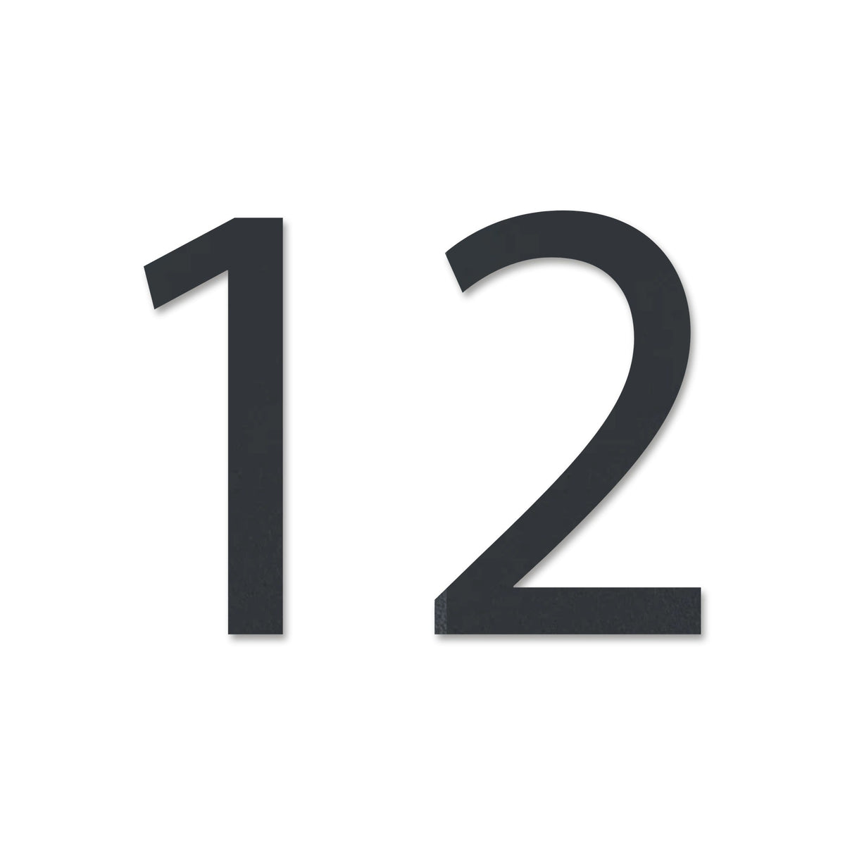Număr de casă personalizat din inox – Număr de casă modern „12”, tăiat cu laser · MOHAVE